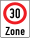 Symbol 30er-Zone