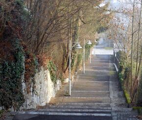 Jägermayrstiege, Blick Richtung Osten zur Vergeinerstraße