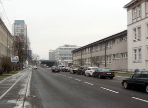 Makartstraße, Blick von der Berufsschule 3 Richtung Norden