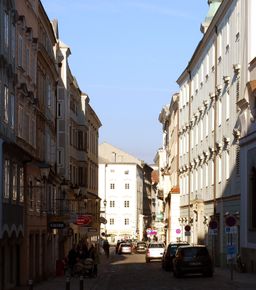 Klosterstraße, Blick Richtung Osten zum Hauptplatz
