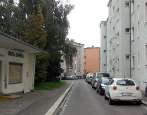 Freytagstraße, Blick Richtung Südosten