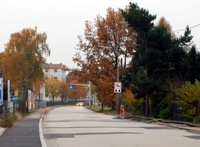 Bäckermühlweg, Blick Richtung Südosten