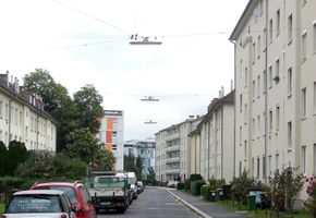 Ebenhochstraße, Blick von der Stieglbauernstraße Richtung Norden