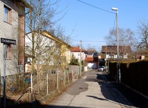 Orchideenweg, Blick Richtung Norden