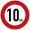 Symbol 10 km/h