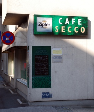 Das Cafe Secco an der Friedrichstraße in Urfahr