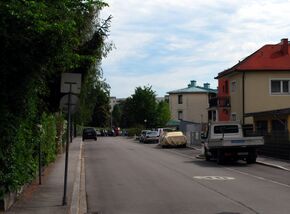 Am Winklgarten, Blick von der Schörgenhubstraße Richtung Osten