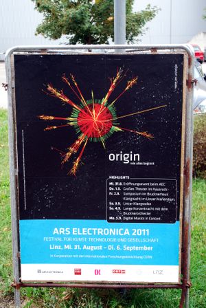 Plakat des Ars Electronica Festivals 2011