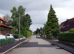 Der Arndtweg, Blick Richtung Nordosten