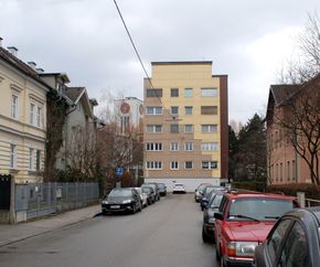 Liststraße, Blick von der Grünauerstraße Richtung Nordwesten