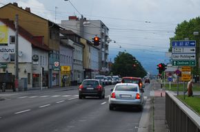 Wiener Straße auf Höhe der Lunzerstraße