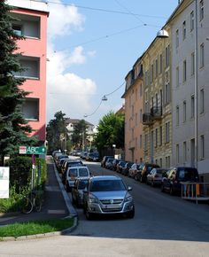 Knabenseminarstraße, Blick von der Wischerstraße Richtung Norden