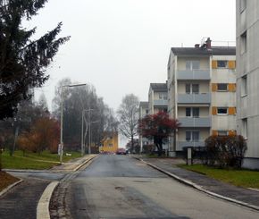 Wallnerstraße, Blick Richtung Osten
