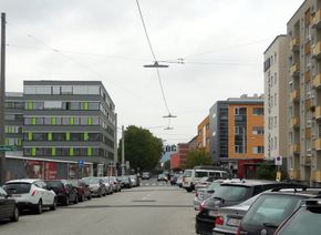Semmelweisstraße, Blick Richtung Nordosten