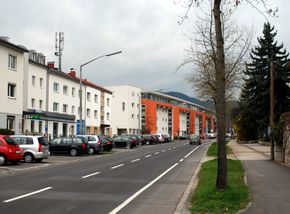 Pulvermühlstraße, Blick Richtung Norden