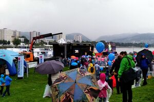 Kinderklangwolke 2017, leider bei Regenwetter