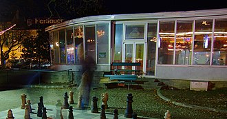 Ansicht der Milchtrinkhalle aus dem Volksgarten (2008)