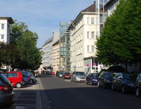 Körnerstraße, Blick Richtung Osten