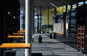 Das Science Café im Science Park Bauteil 3 (außerhalb der Öffnungszeit)