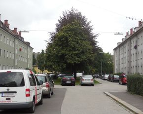 Schmidt-Renner-Straße, Blick Richtung Nordwesten
