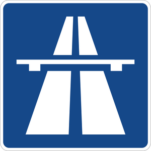 Verkehrszeichen Autobahn