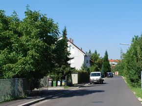 Daimlerstraße, Blick Richtung Norden