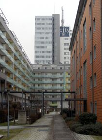Thomas-Bernhard-Weg, Blick Richtung Osten zum City Tower