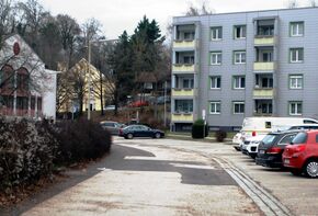 Blick vom Hauderweg Richtung Norden in die Achleitnerstraße