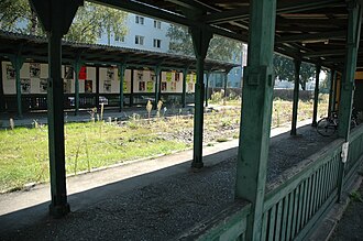 Der Lokalbahnhof 2006, fast ein Jahr nach der Außerdienststellung