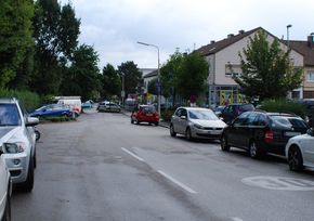 Feilstraße, Blick von der Landwiedstraße Richtung Nordosten