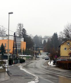 Gründbergstraße, Blick von der Pachmayrstraße Richtung Nordwesten