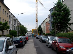 Kommunalstraße, Blick Richtung Süden