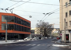 Stockhofstraße, Blick von der Karl-Wiser-Straße Richtung Norden