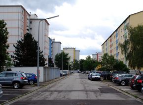 Hörzingerstraße, Blick Richtung Süden