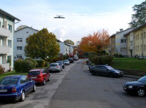 Andreas-Plenk-Straße, Blick Richtung Osten