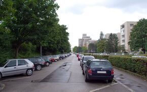 Schiffmannstraße, Blick Richtung Südosten