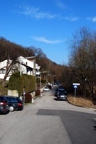 Wolfauerstraße, Blick von der Johann-Wilhelm-Klein-Straße Richtung Osten