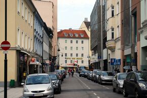 Langgasse, Blick Richtung Osten zur Landstraße
