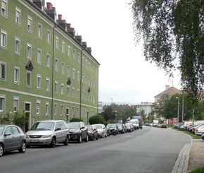Liebigstraße, Blick Richtung Norden