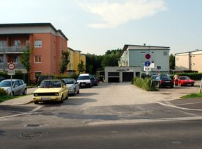 Tschofenigweg, Blick von der Kremsmünsterer Straße Richtung Nordwesten