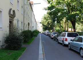 Negrelliweg, Blick Richtung Norden
