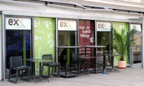 Café/Restaurant Exx, an der Klammstraße/Promenade