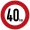 Symbol 40 km/h