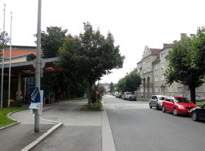 Ing.-Stern-Straße, Blick vom Seniorenzentrum Franckviertel Richtung Süden