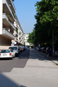 Nestroystraße, Blick von der Schmiedegasse Richtung Nordwesten