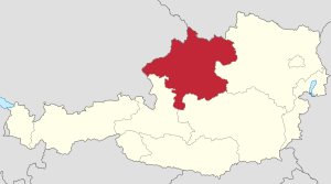 Oberösterreich innerhalb Österreichs