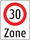 Symbol 30er-Zone