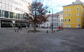 Blick am Adalbert-Stifter-Platz Richtung Nordosten
