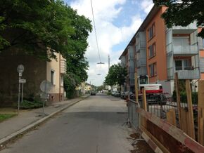 Dürerstraße, Blick von der Simonystraße Richtung Norden