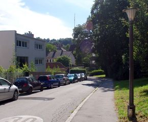 Das Schulertal, Blick von der Lessingstraße Richtung Südwesten